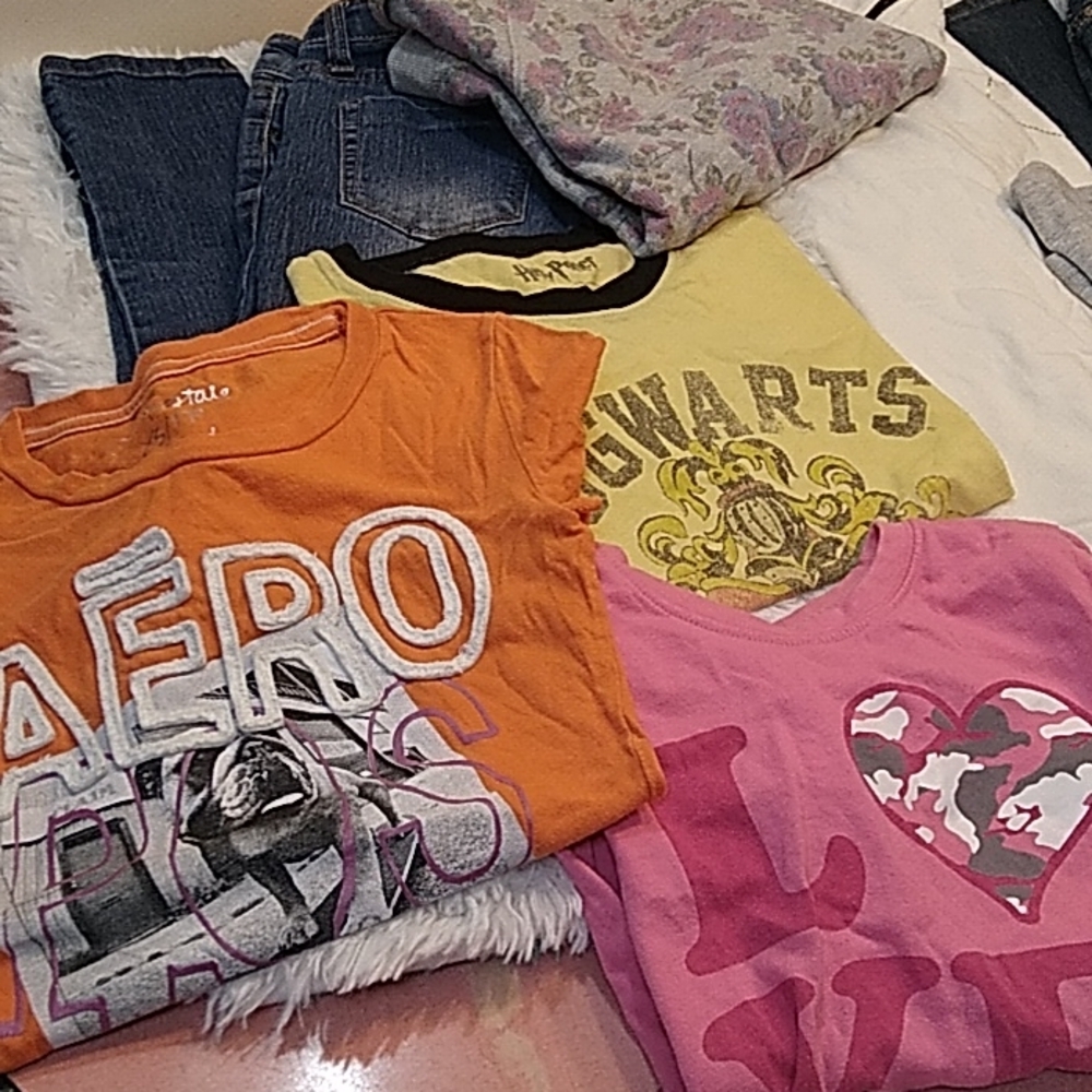 Girls Size 10-12 clothes lot of 10, Bobbie Brooks, Harry Potter, Arizona Jeans